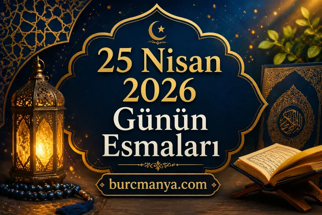 25 Nisan 2026 Günün Esmaları