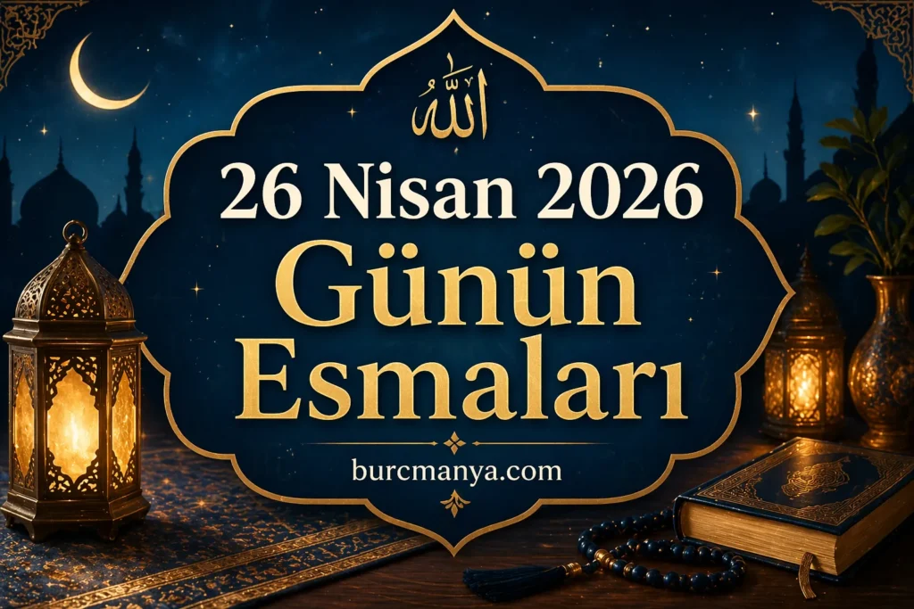 26 Nisan 2026 Günün Esmaları