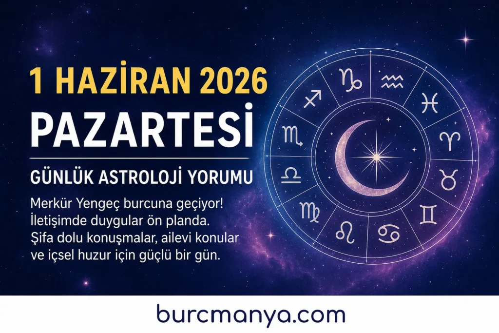 1 Haziran 2026 Günlük Astroloji Yorumu