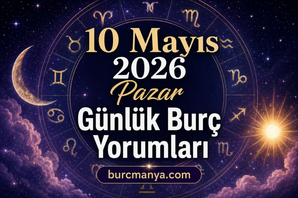10 Mayıs 2026 Pazar Günlük Burç Yorumları