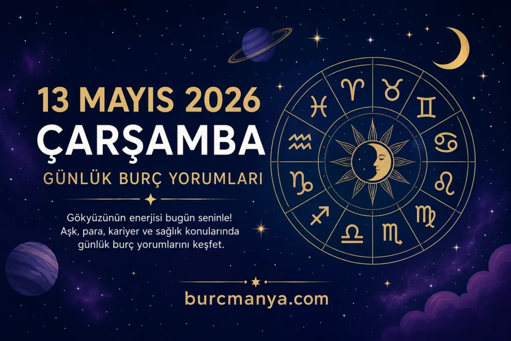 13 Mayıs 2026 Çarşamba Günlük Burç Yorumları