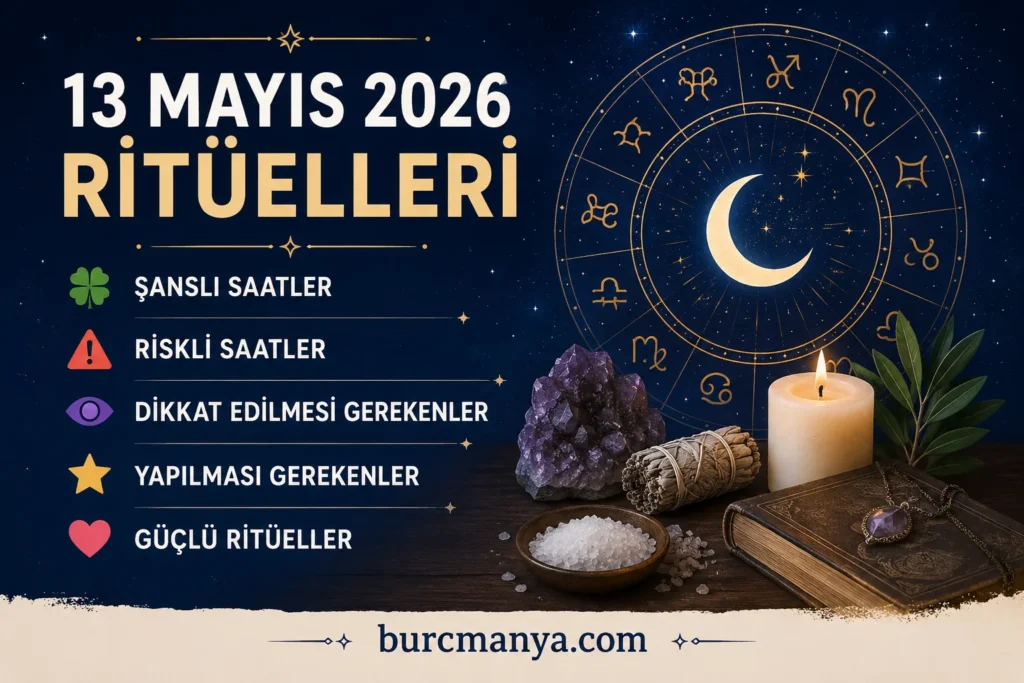 13 Mayıs 2026 Ritüelleri