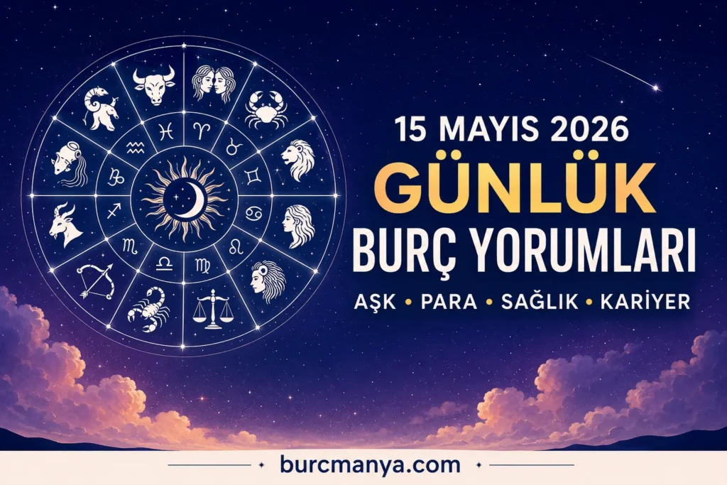 15 Mayıs 2026 Günlük Burç Yorumları