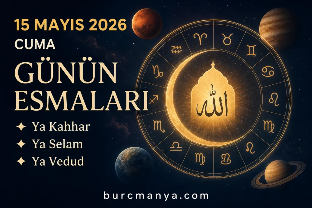 15 Mayıs 2026 Cuma Günün Esmaları