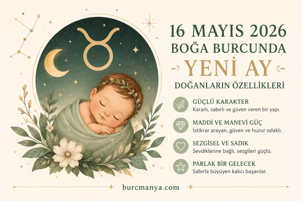 16 Mayıs 2026'da Doğanların Özellikleri