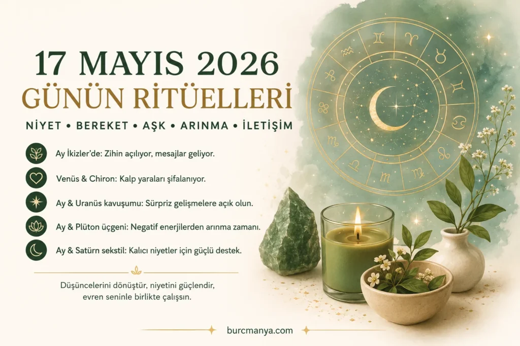 17 Mayıs 2026 Günün Ritüelleri