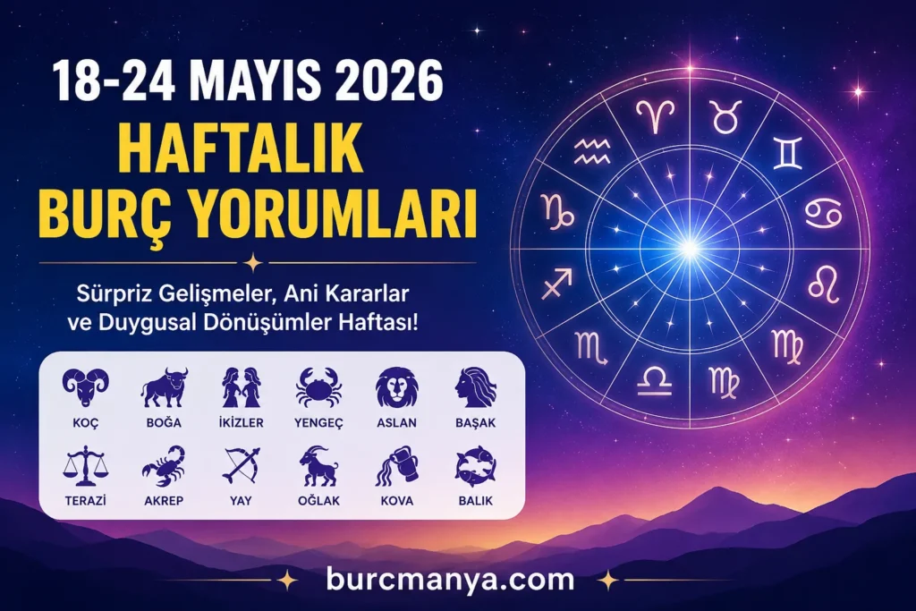 18-24 Mayıs 2026 Haftalık Burç Yorumları