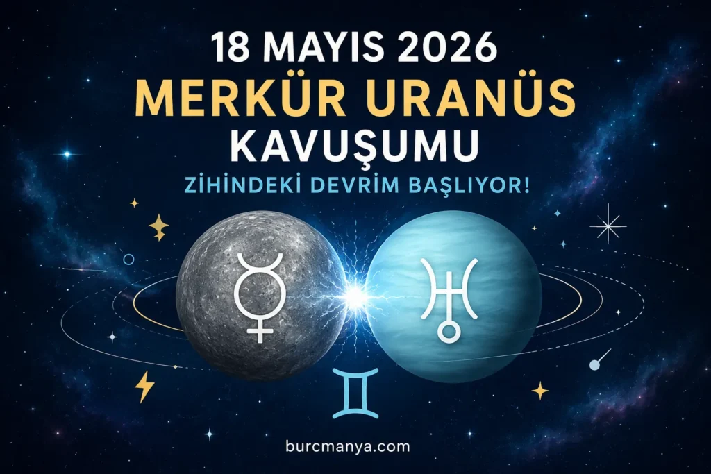 18 Mayıs 2026 Merkür Uranüs Kavuşumu