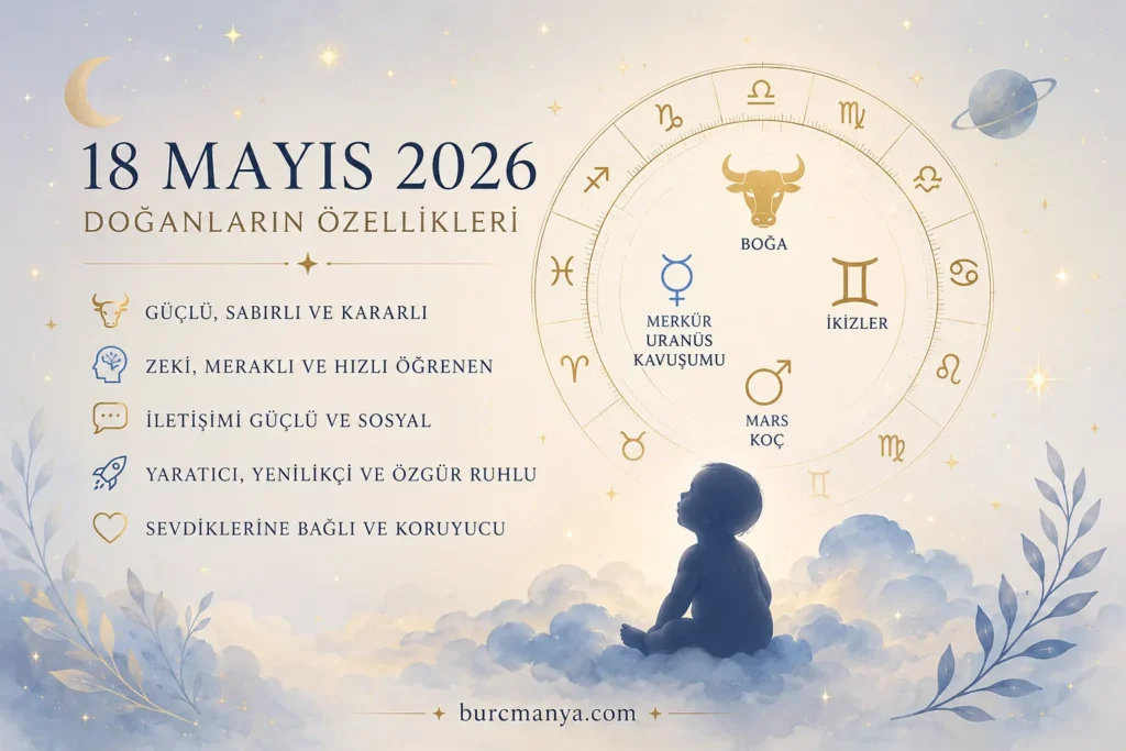 18 Mayıs 2026'da Doğanların Özellikleri