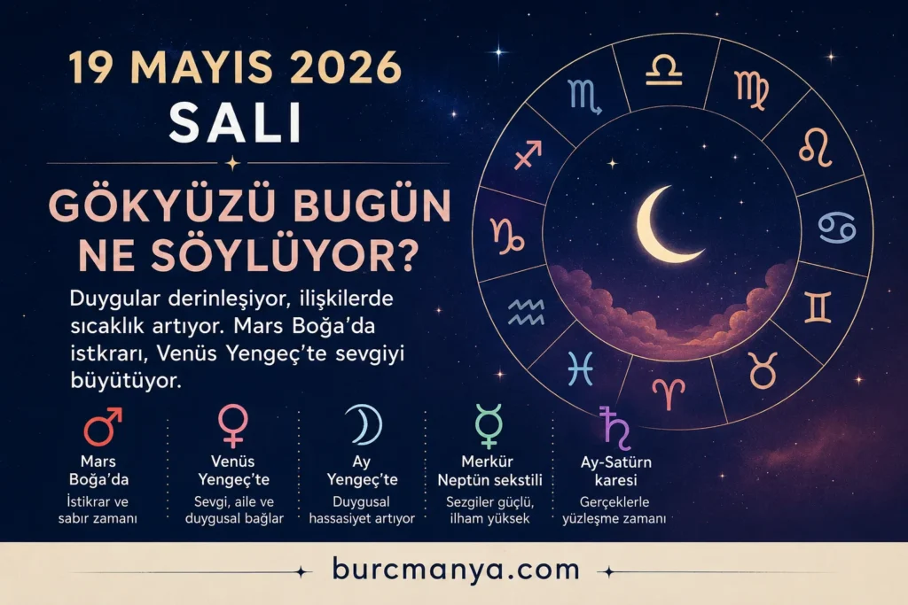 19 Mayıs 2026 Salı GAstroloji Yorumu