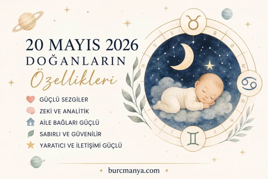 20 Mayıs 2026'da Doğanların Özellikleri
