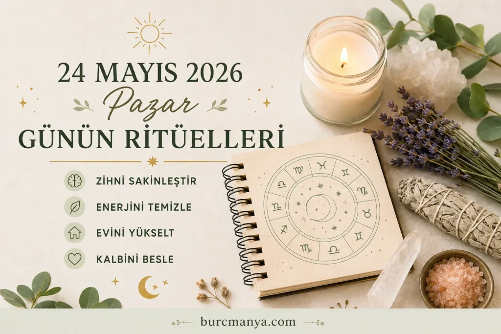 24 Mayıs 2026 Pazar Günün Ritüelleri