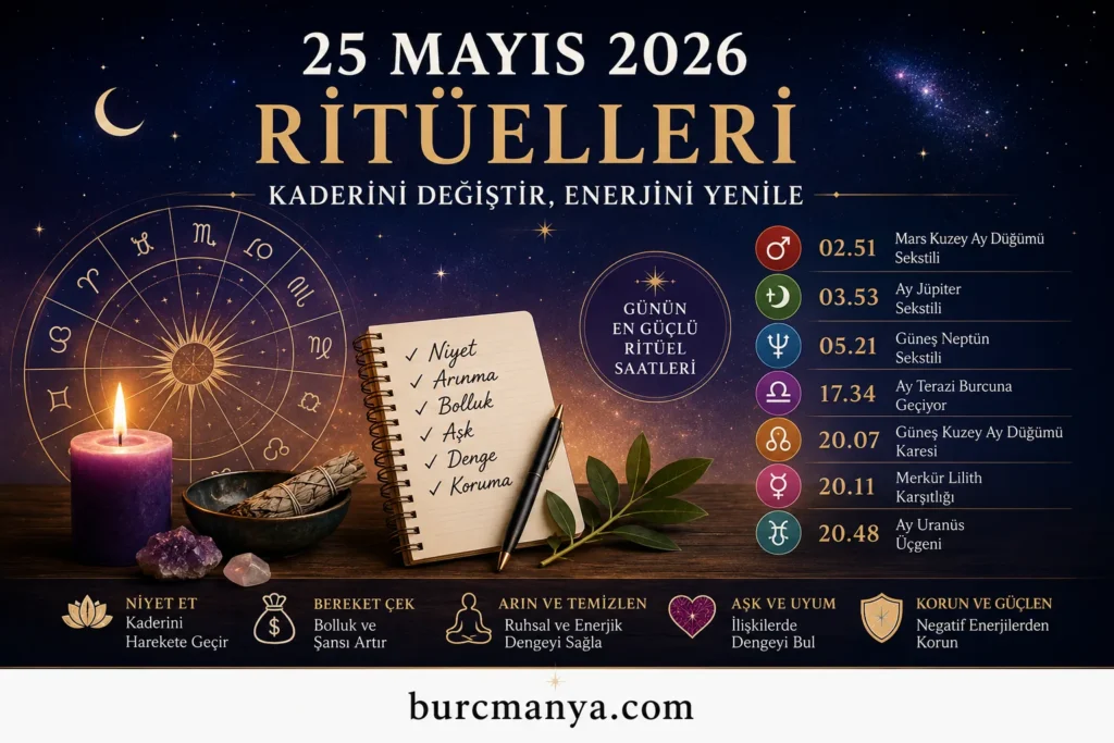 25 Mayıs 2026 Ritüelleri