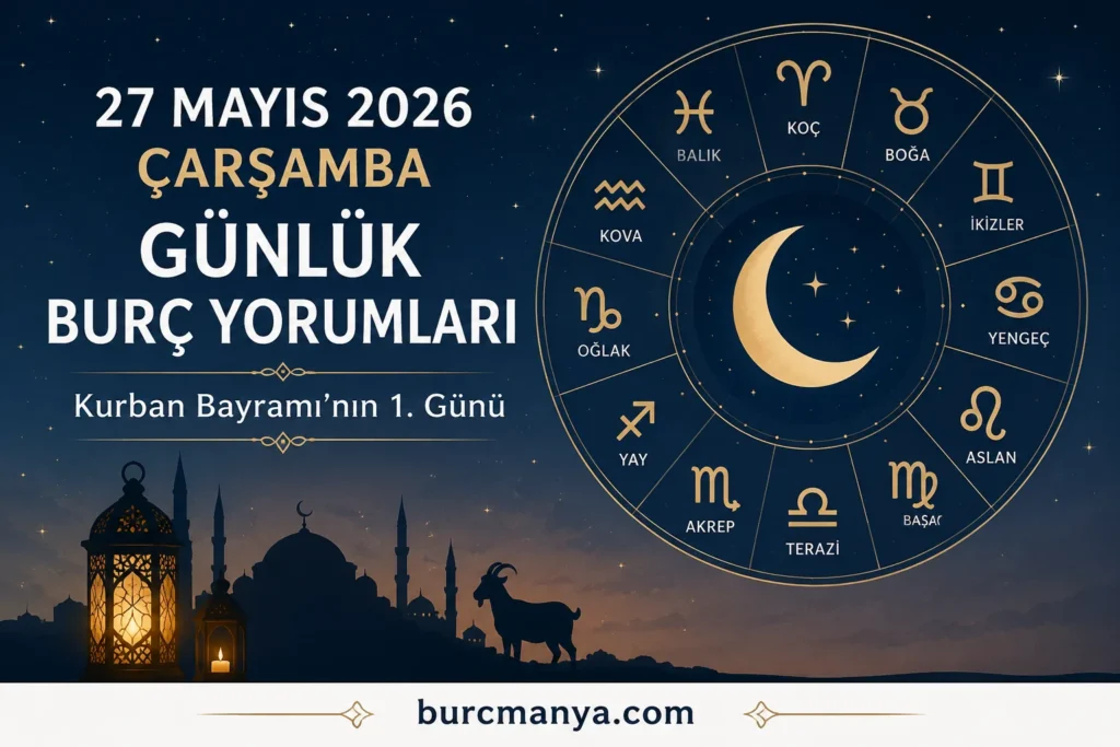 27 Mayıs 2026 Çarşamba Günlük Burç Yorumları