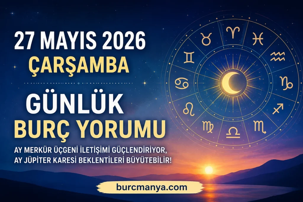 27 Mayis 2026 Çarşamba Günlük Burç Yorumu
