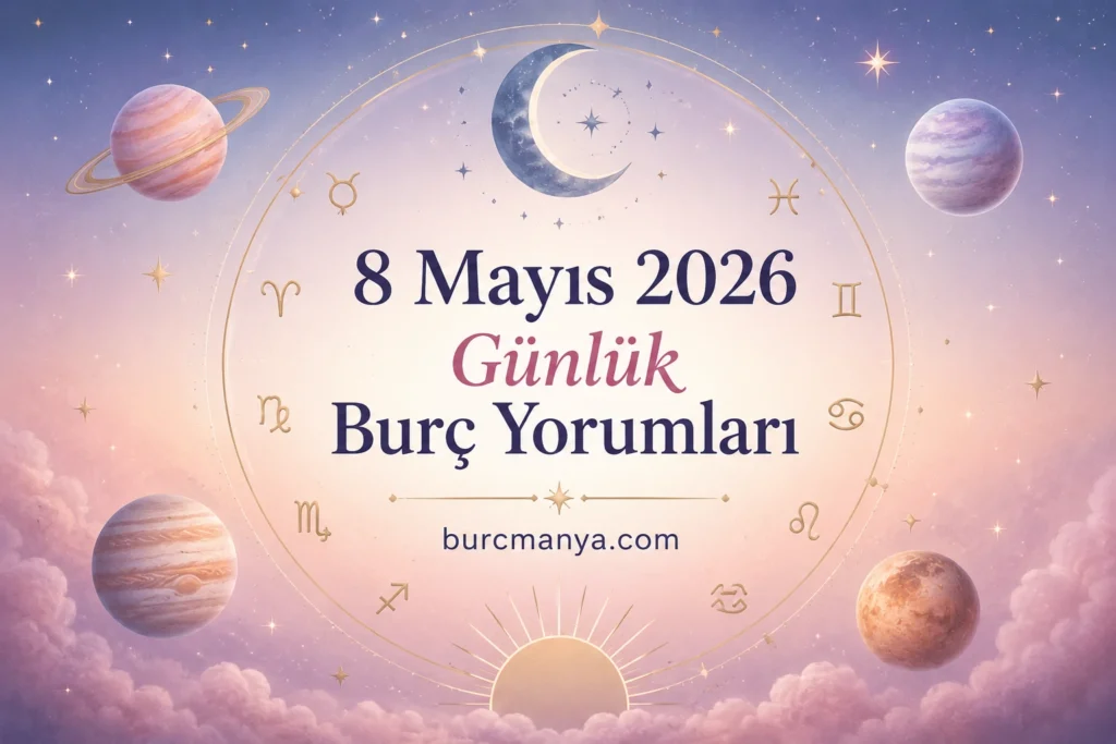8 Mayıs 2026 Günlük Burç Yorumları