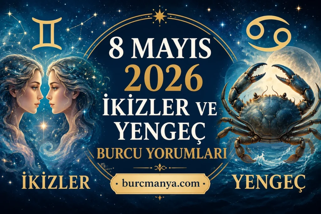 8 Mayıs 2026 İkizler Ve Yengeç Burcu Yorumu