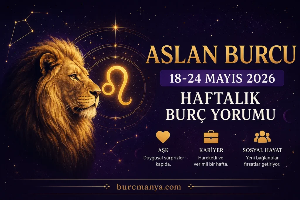 Aslan Burcu 18-24 Mayıs 2026 Haftalık Burç Yorumu