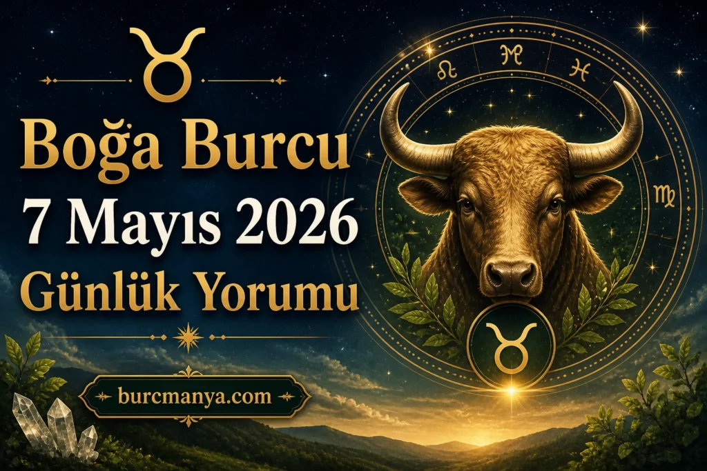 Boğa Burcu 7 Mayıs 2026 Günlük Yorumu