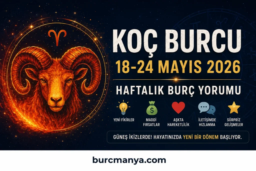 Koç Burcu 18-24 Mayıs 2026 Haftalık Burç Yorumu