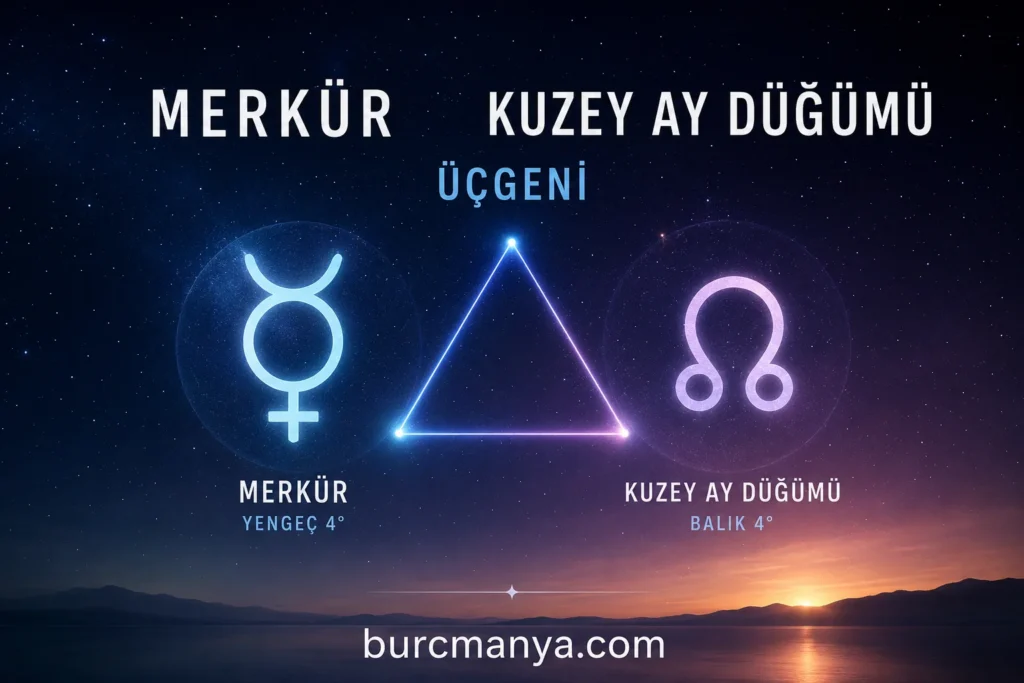 Merkür Kuzey Ay Düğümü Üçgeni