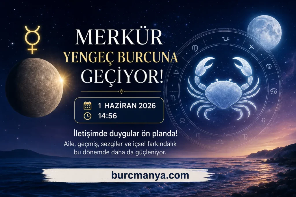 Merkür Yengeç Burcuna Geçiyor 1 Haziran 2026