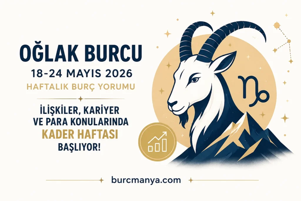 Oğlak Burcu 18-24 Mayıs 2026 Haftalık Burç Yorumu