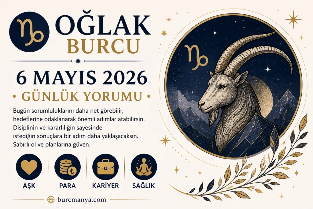 Oğlak Burcu 6 Mayıs 2026 Yorumu