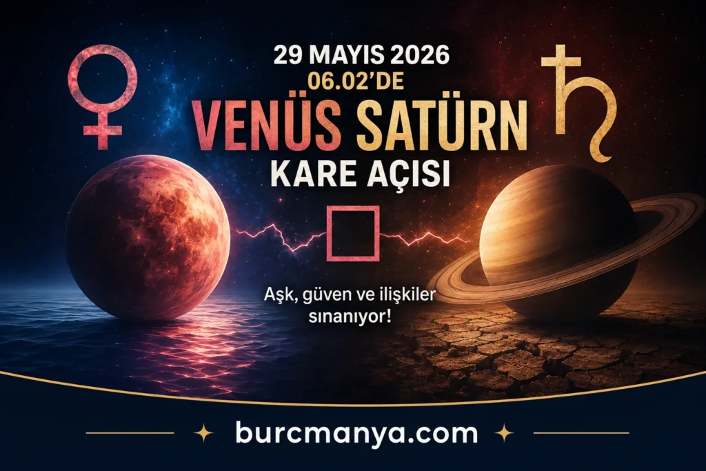 Venüs Satürn Karesi 29 Mayıs 2026