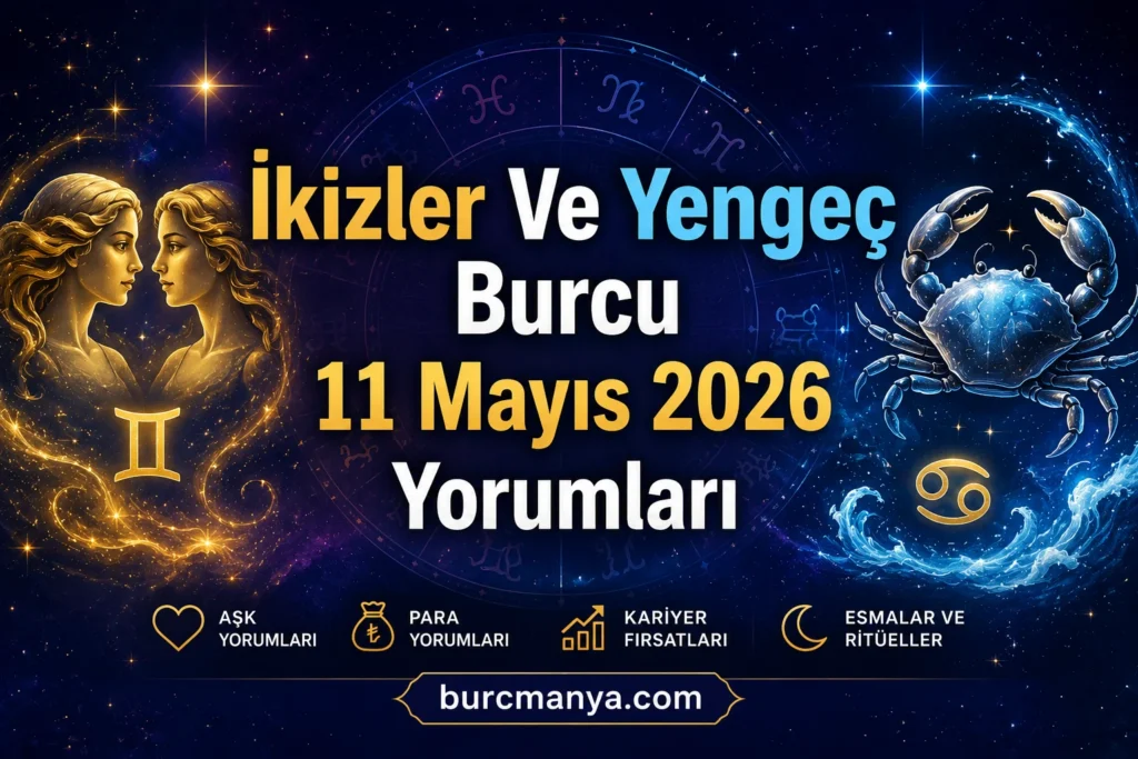 İkizler Ve Yengeç Burcu 11 Mayıs 2026 Yorumları