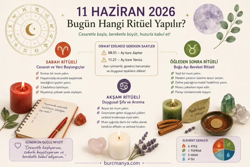 11 Haziran 2026 Bugün Hangi Ritüel Yapılır