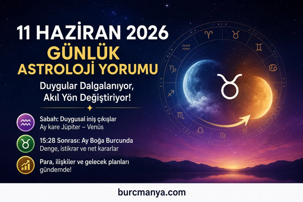 11 Haziran 2026 Perşembe Günlük Astroloji Yorumu
