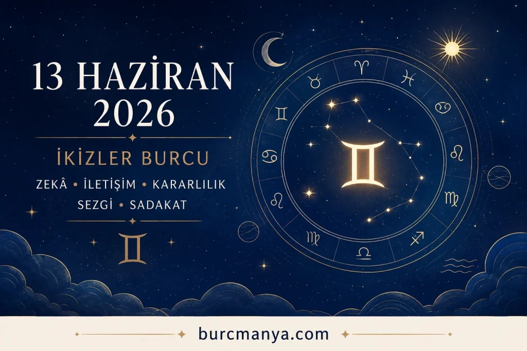 13 Haziran 2026'da Doğanların Özellikleri