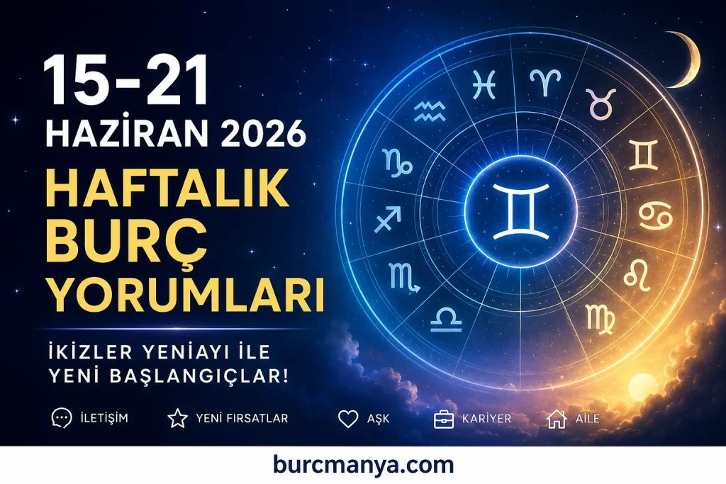 15-21 Haziran 2026 Haftalık Burç Yorumları