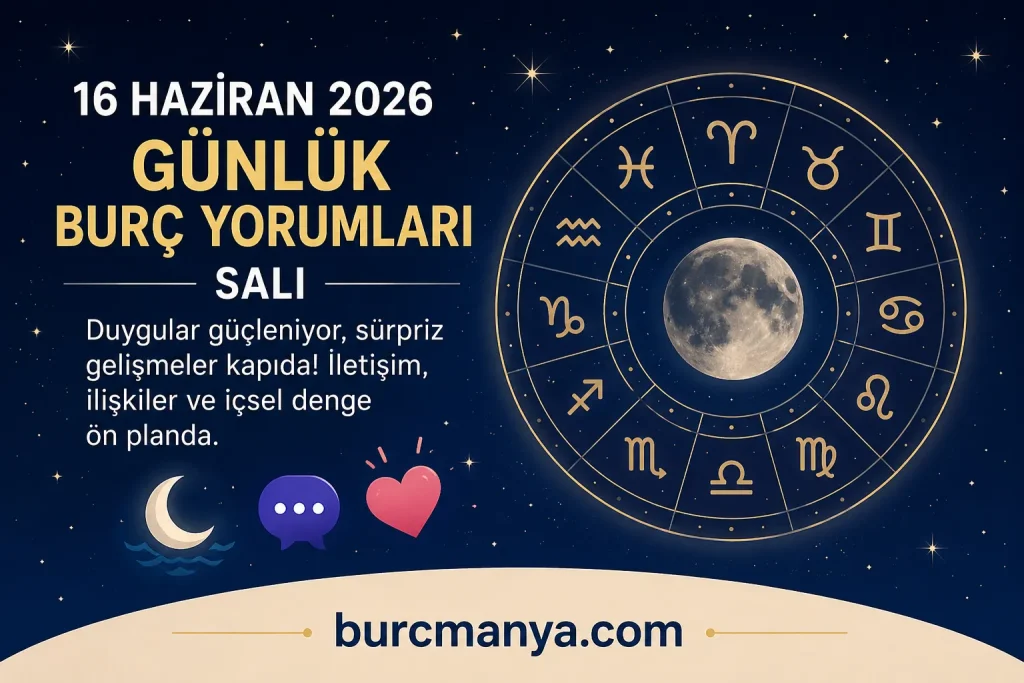 16 Haziran 2026 Günlük Burç Yorumları
