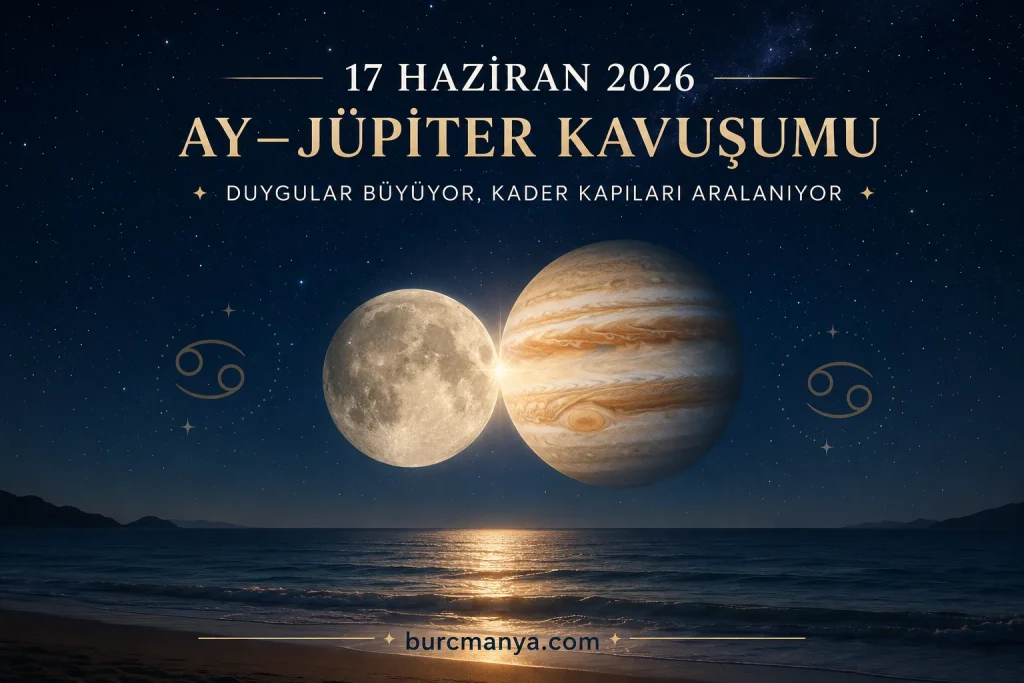 17 Haziran 2026 Ay Jüpiter Kavuşumu
