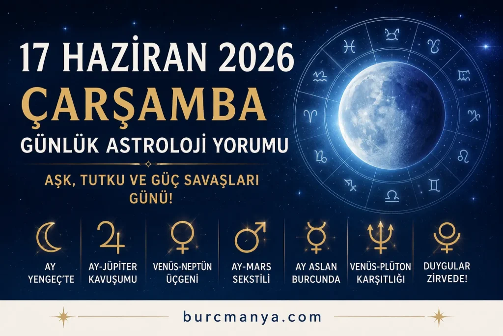 17 Haziran 2026 Çarşamba Günlük Astroloji Yorumu