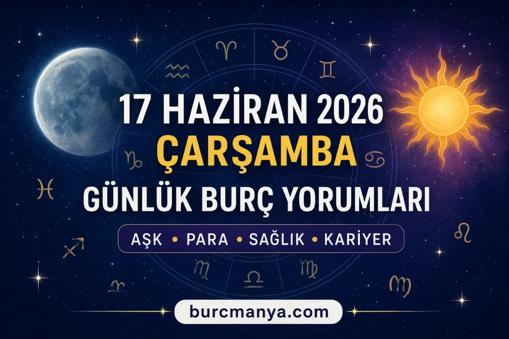 17 Haziran 2026 Çarşamba Günlük Burç Yorumları