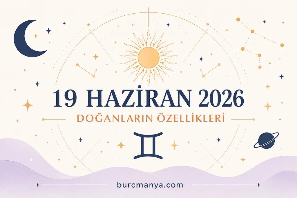 19 Haziran 2026'da Doğanların Özellikleri