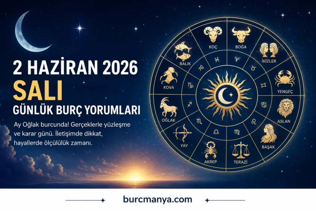 2 Haziran 2026 Salı Günlük Burç Yorumları