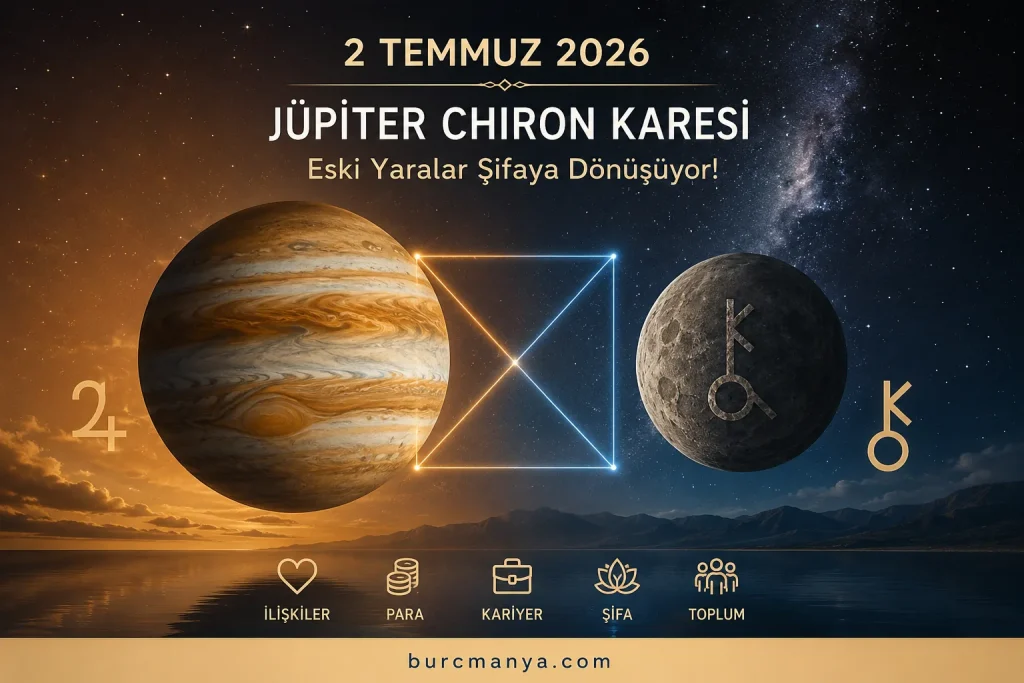 2 Temmuz 2026 Jüpiter Chiron Karesi