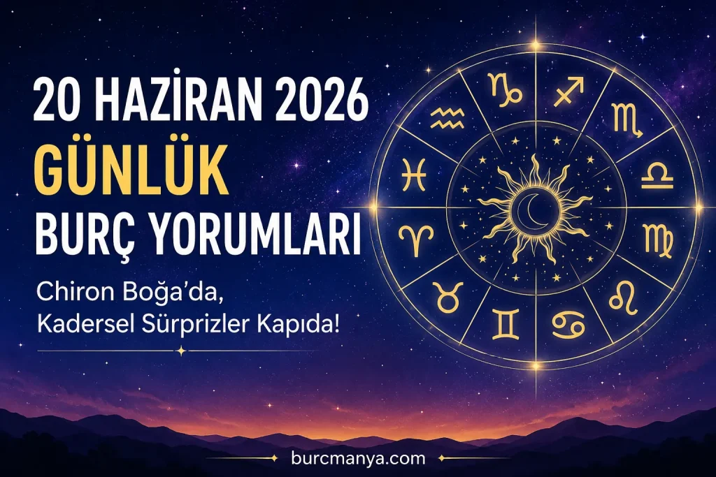 20 Haziran 2026 Günlük Burç Yorumları