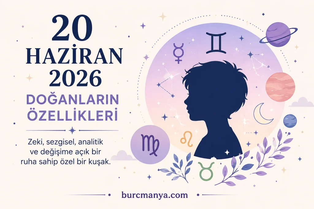 20 Haziran 2026'da Doğanların Özellikleri