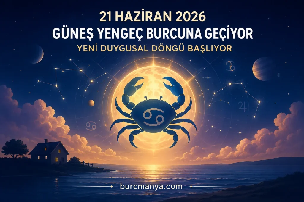 21 Haziran 2026 Güneş Yengeç Burcuna Geçiyor