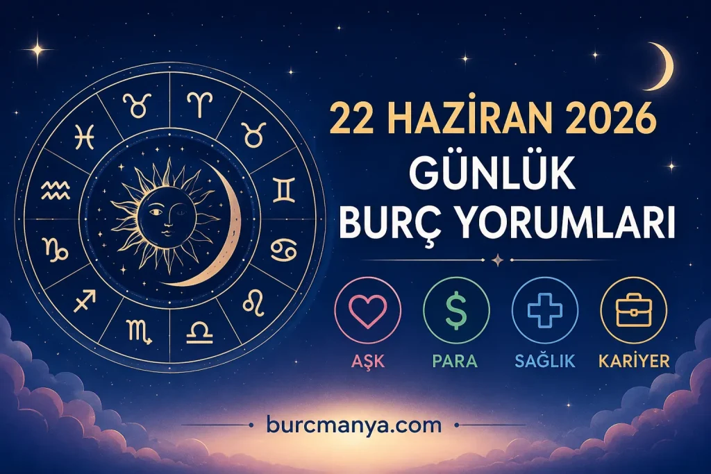 22 Haziran 2026 Günlük Burç Yorumları