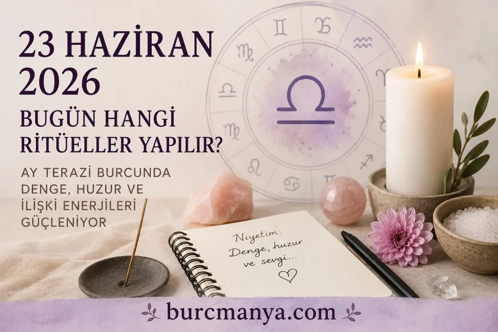 23 Haziran 2026 Bugün Hangi Ritüeller Yapılır