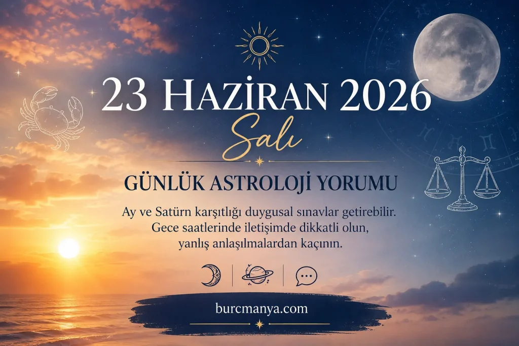 23 Haziran 2026 Günlük Astroloji Yorumu