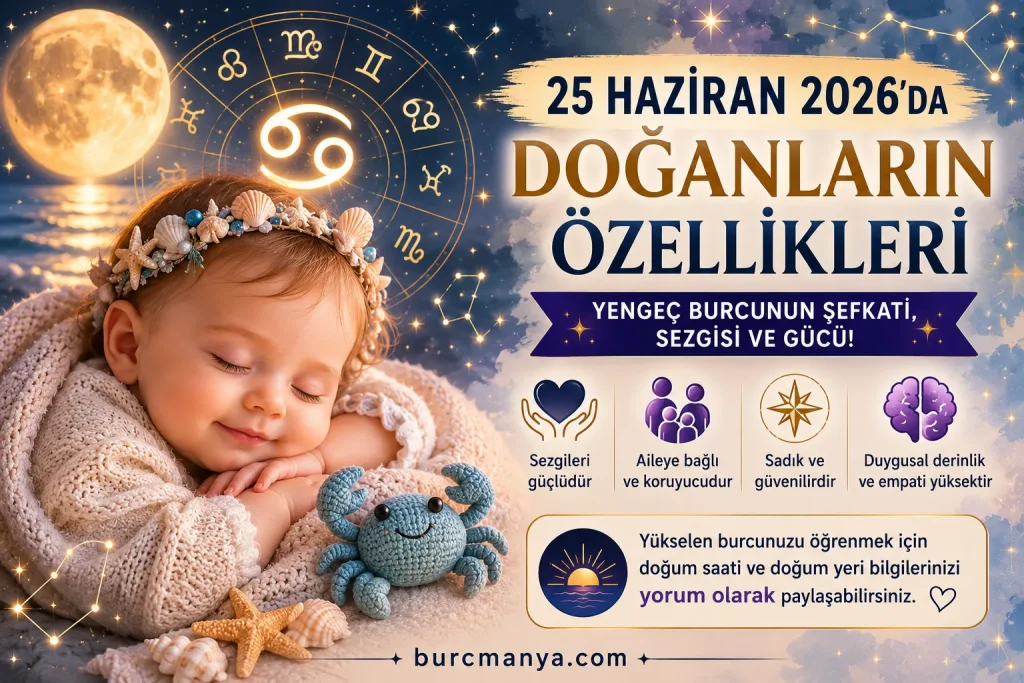 25 Haziran 2026'da Doğanların Özellikleri