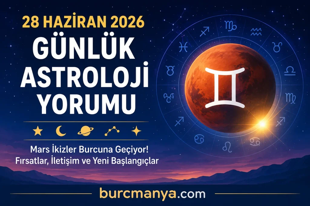 28 Haziran 2026 Günlük Astroloji Yorumu