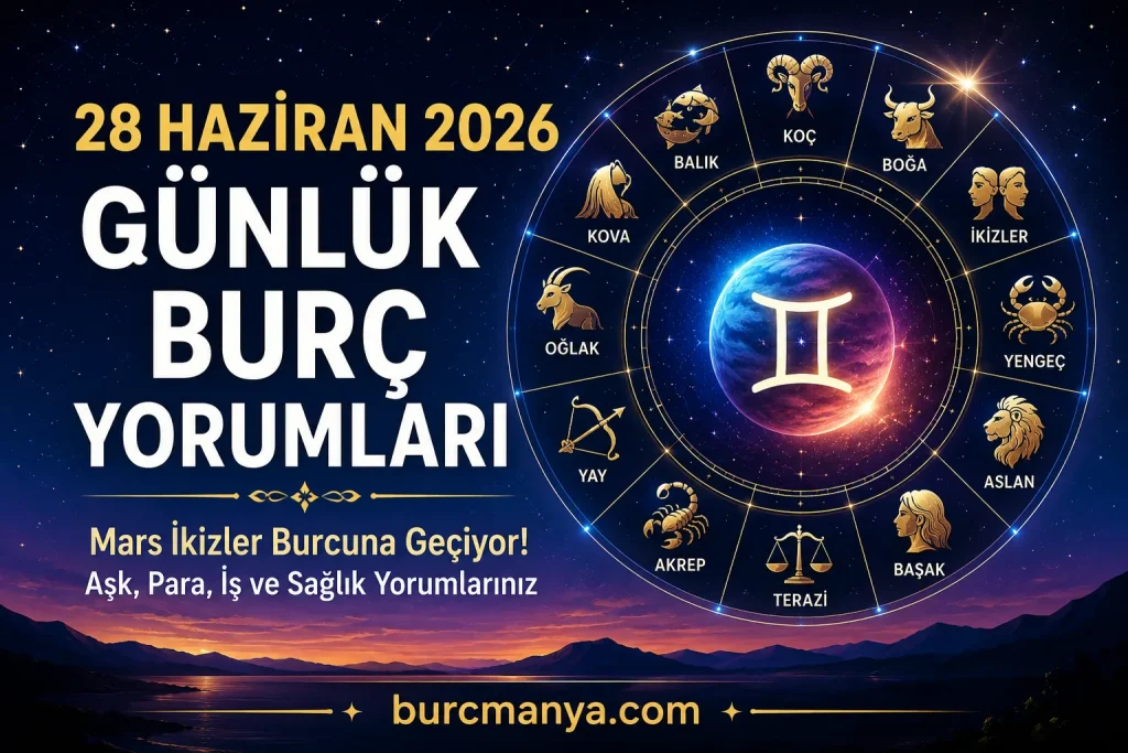 28 Haziran 2026 Günlük Burç Yorumları